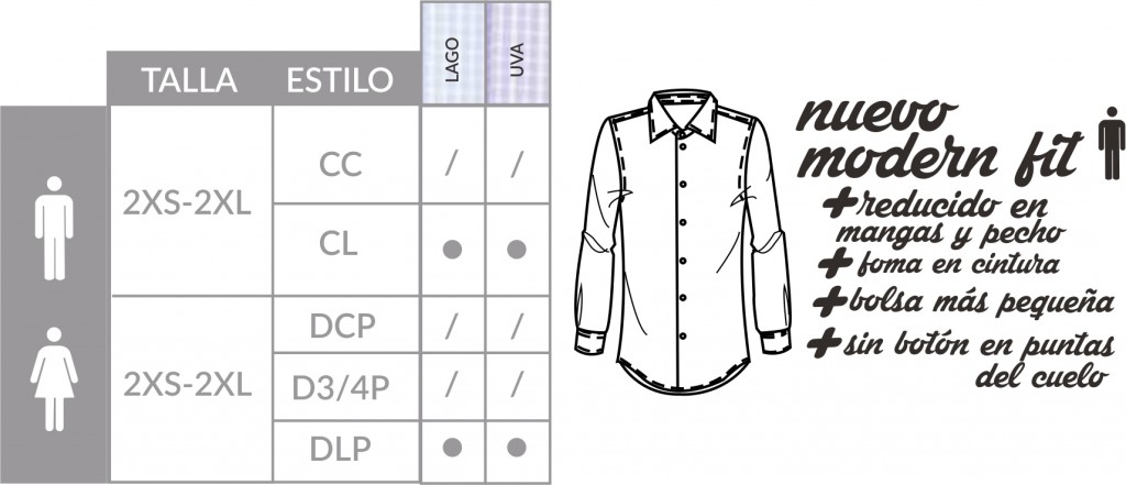 Camisa Lyon estilos