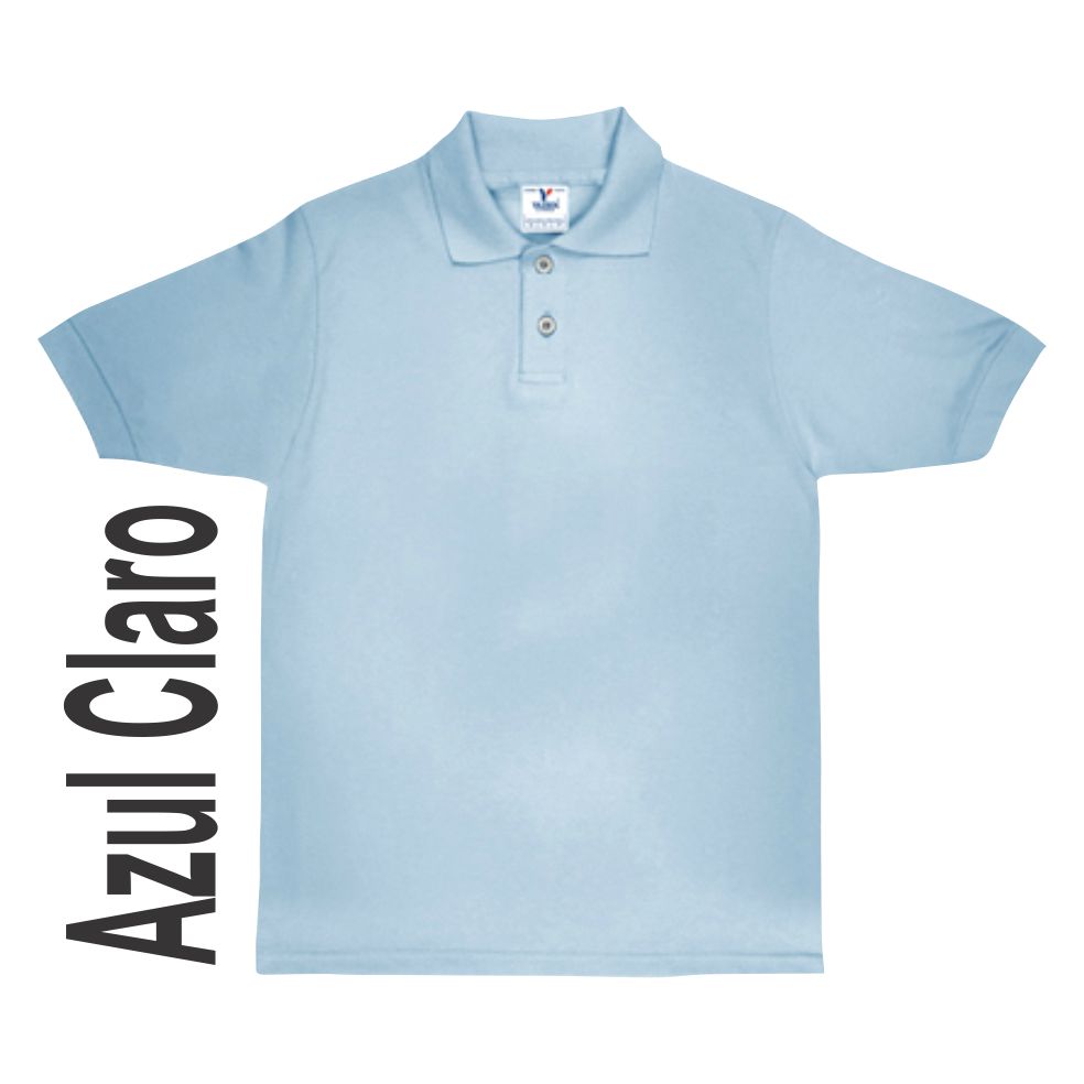 polo azul claro niño