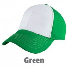 gorra bicolor verde