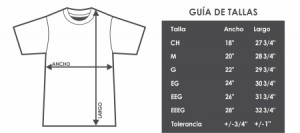 tabla de medidas tallas