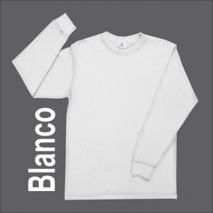 Playera Yazbek Caballero Manga Larga C0304 Blanco