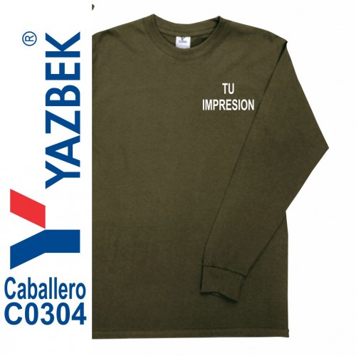 Playera Yazbek Caballero Manga Larga C0304 Principal