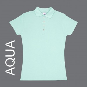 Playeras Tipo Polo Yazbek Dama D500 aqua