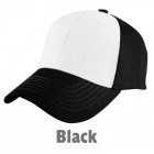 gorra bicolor negro